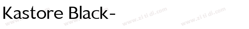 Kastore Black字体转换